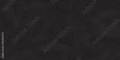"Minimal topographic contour pattern on a dark background with fine grey lines. Abstract, fluid linework ideal for tech, nature, or mapping-inspired vector designs and stylish digital wallpapers"
