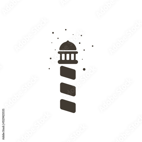 Lighthouse logo design concept vector.
