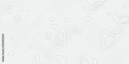 Abstract Topographic map design with Seamless pattern with lines . geographic contour map paper texture. Retro topographic map. geographic mountain relief. terrain path isolated on background.