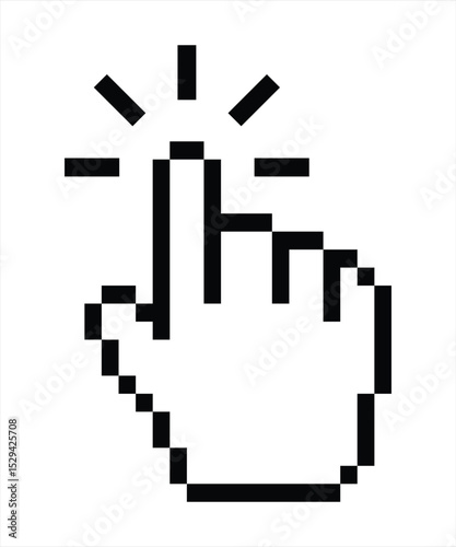 hand cursor icon, mouse pointer click icon vector illustration	