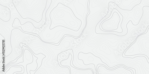 Abstract Topographic map design with Seamless pattern with lines . geographic contour map paper texture. Retro topographic map. geographic mountain relief. terrain path isolated on background.