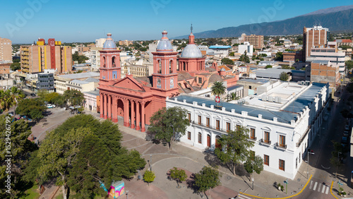 Aerial view of the city of 
