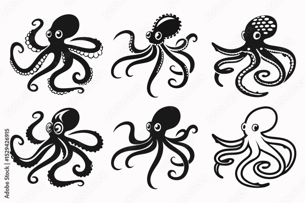 Obraz premium set of vector floral elements