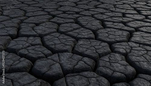 Dark cracked earth surface