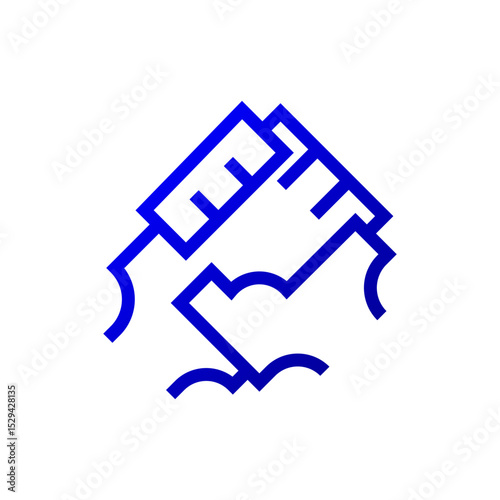 Fintech logo design concept vector