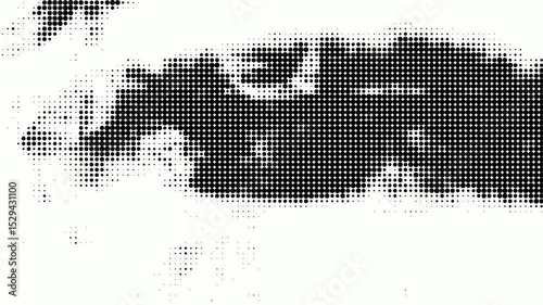 Abstract Halftone Glitch Effects Animation