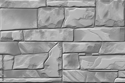 Fototapeta Naklejka Na Ścianę i Meble -  3d mould ceramic tiles art. Digital home decorative art wall tiles design background. Dark gray and light gray combination. Embossed tiles. Ceramic Wall tiles 3d Punch Design.	
