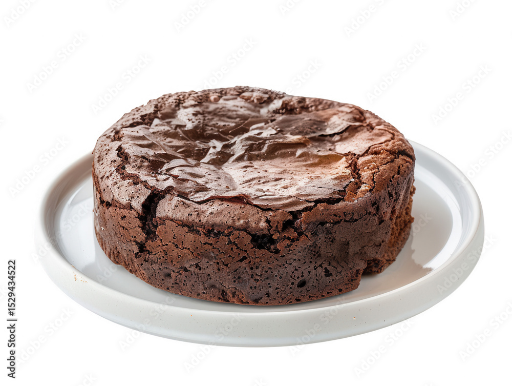 Delicious chocolate brownie cake isolated on transparent background, PNG Delicious chocolate brownie cake isolated on transparent background, PNG