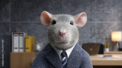 Rat in suit, boss.