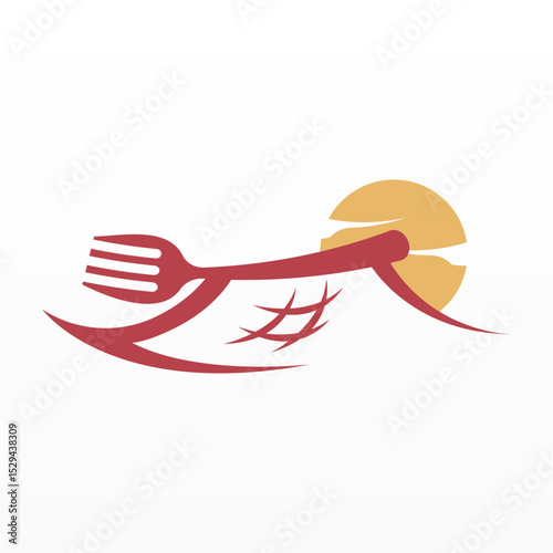 Food logo design concept. Restaurant logo design