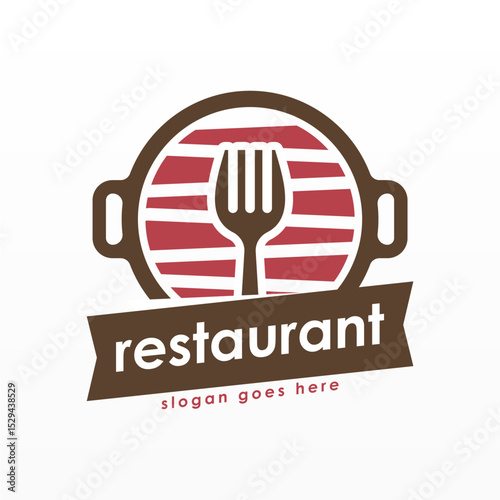Food logo design concept. Restaurant logo design