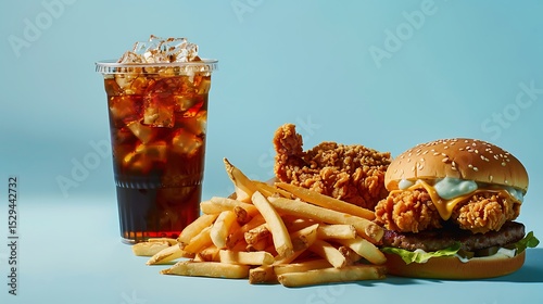 french fries and beer