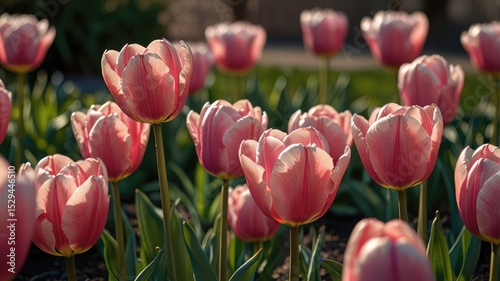 Early Morning Tulip Field