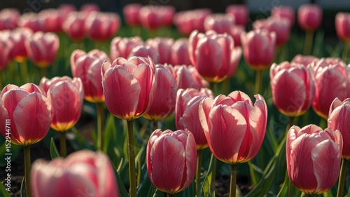 Tulip Blooms at Sunrise
