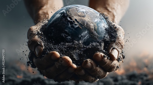 illustration of hands holding the earth