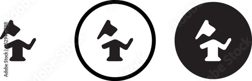 Modern grid of monochrome business icons on light gray.