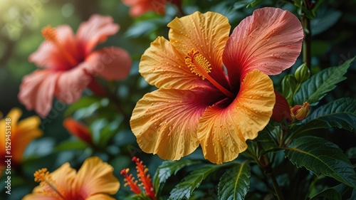 Tropical Flower in Full Bloom