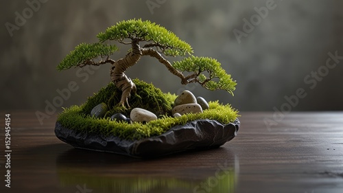 Miniature Bonsai and Nature Elements