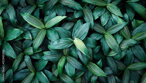 teal green leaves lush spring botanical texture nature background