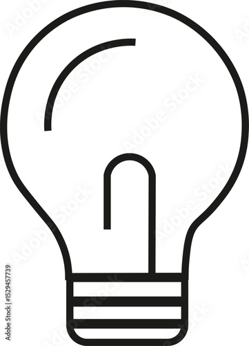 Light Bulb, Lamp Outline Icon, Editable Stroke