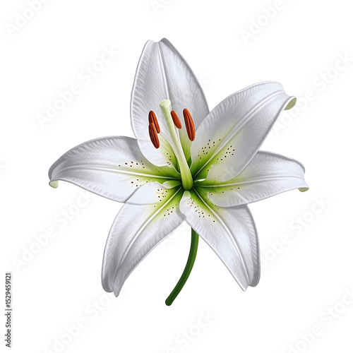 white-lily-flower-isolated-image-floral-design-stock-photo