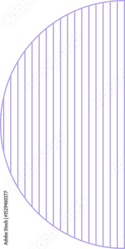 Mid century spiral symbol structured line art