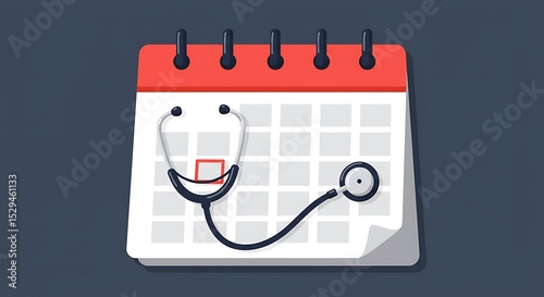 Medical Appointment Calendar Reminder Icon