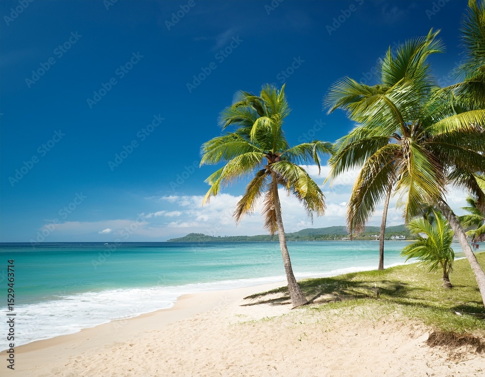 palm trees on the beach palm trees on the beach