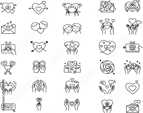 elements of love presenting vector for friendship