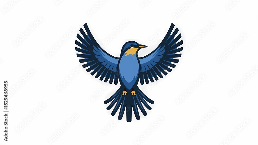 Obraz premium eagle with blue wings