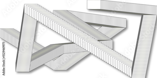 3d render of a letter b