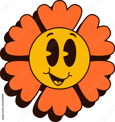 Retro Flower Emoji