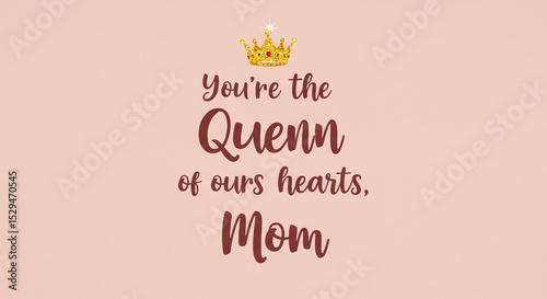Mothers day message graphic design