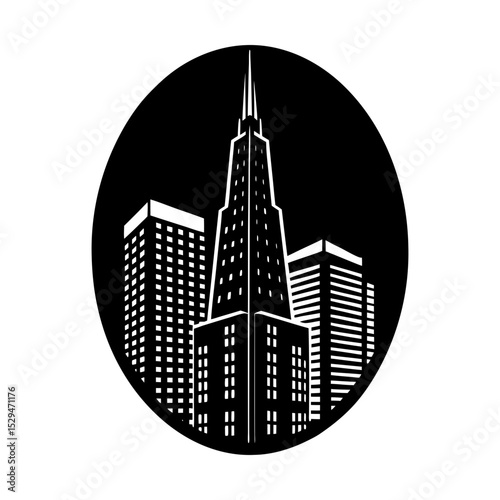 Cityscape architecture urban skyline design silhouette