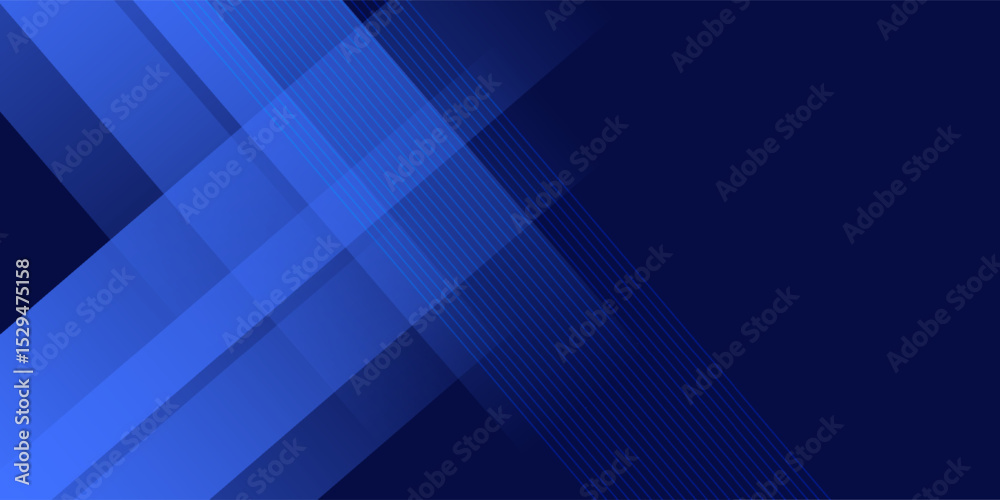 Obraz premium Abstract blue background. Geometric triangle background. Hexagon pattern.