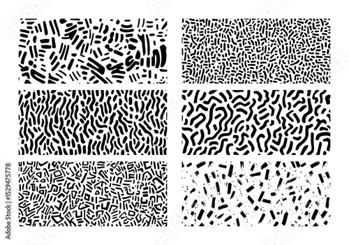 collection of dynamic abstract seamless patterns