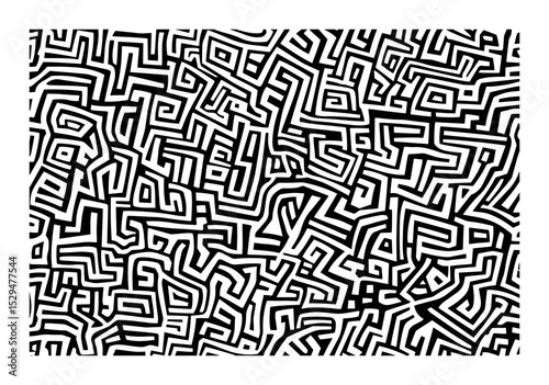 complex maze inspired abstract line texture