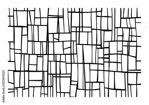 irregular loose abstract grid pattern