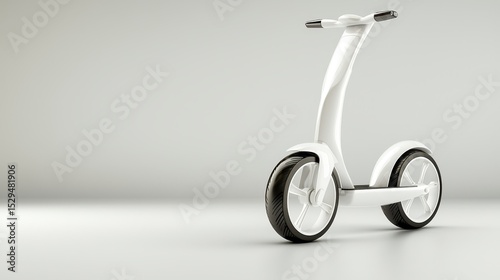 Fun 3D rendered illustration  child toy tricycle with wheels