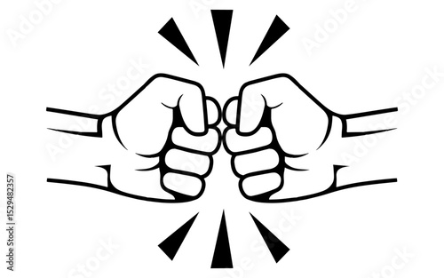 Fight Fist Icon Stock Illustrations, Fight - Free hands and gestures icons, Fist, conflict, fight icon