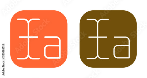 Text Select Icon Design