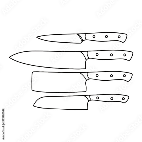 silhouette image of knife with transparent background