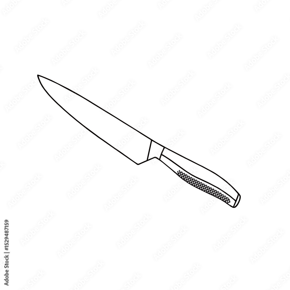 Obraz premium silhouette image of knife with transparent background