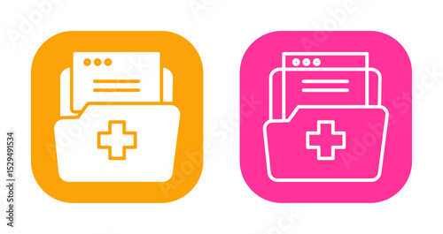 Electronic Records Icon Design