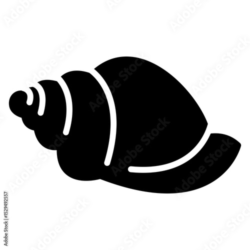 Seashell silhouette illustration