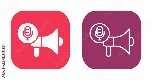 Podcast Promotion Icon Design