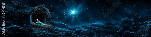 Star of Bethlehem nativity scene