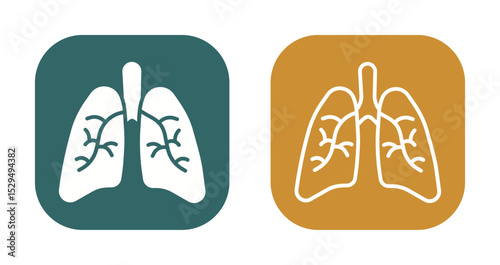 Lungs Icon Design