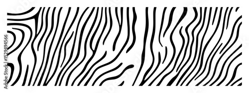zebra fur texture seamless pattern in black and white