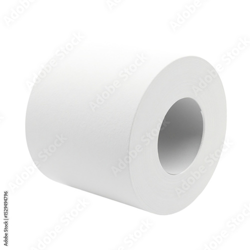 White Toilet Paper Roll Isolated on Transparent Background PNG File Element for Graphic Design